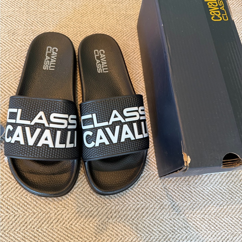Roberto Cavalli Unisex Pool Slides New with tags in box